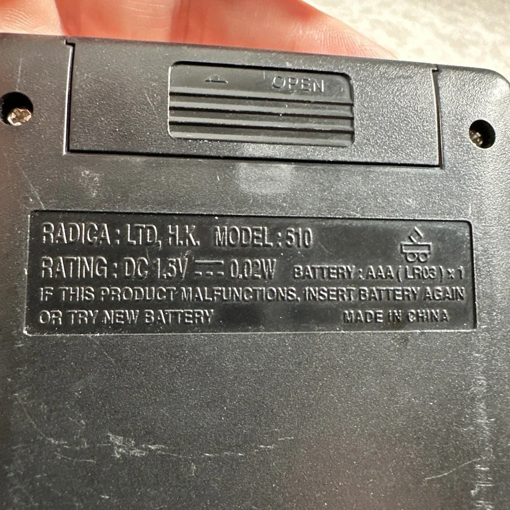 Radica handheld electronic